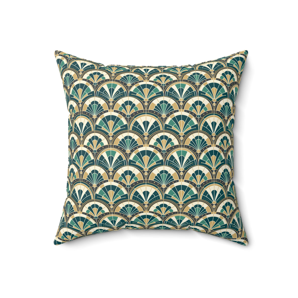 Art Deco Peacock Inspired Pillow Cover and Insert - Mid Century Modern Gal