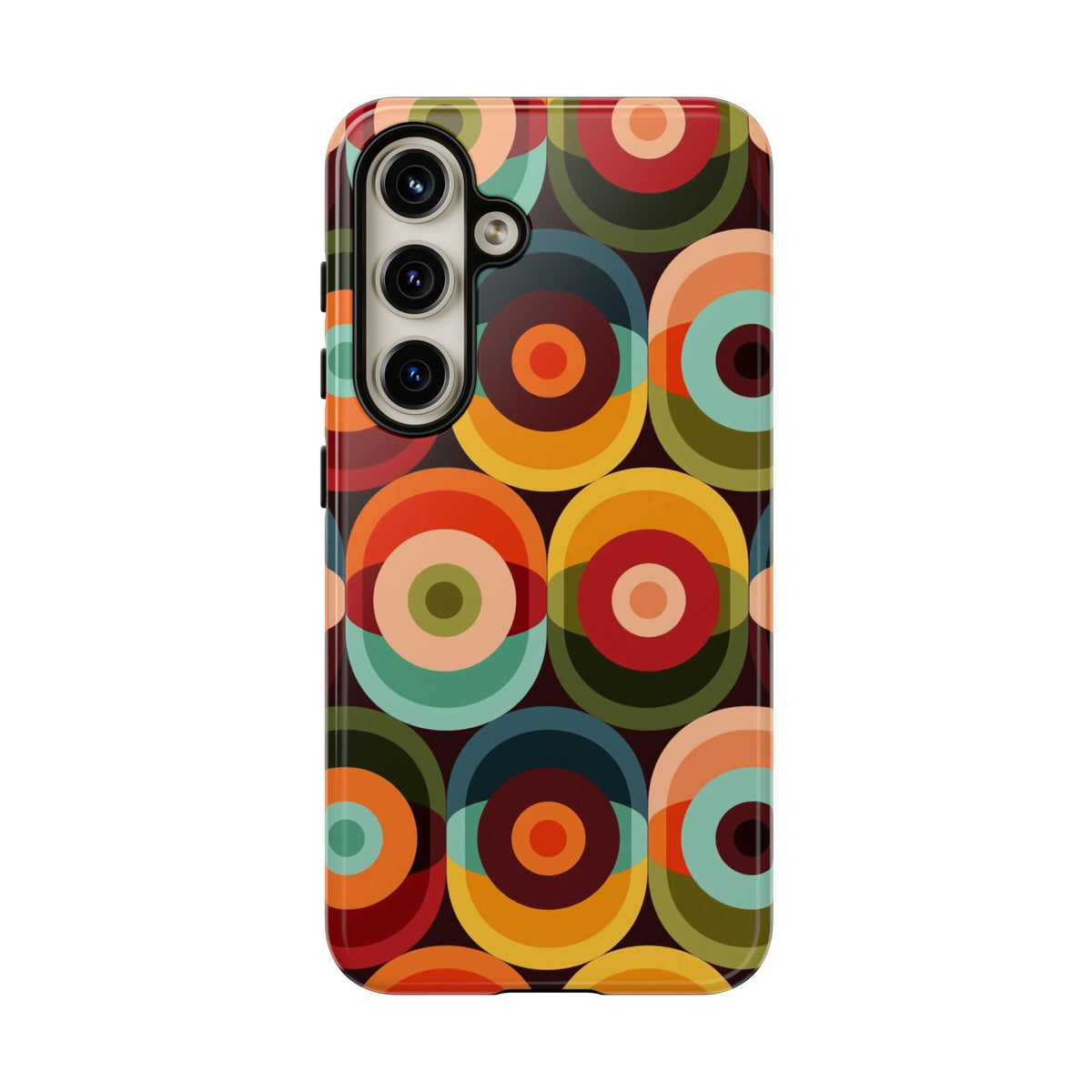 Retro Groovy Space Orb, Funky Fun Tough Phone Case