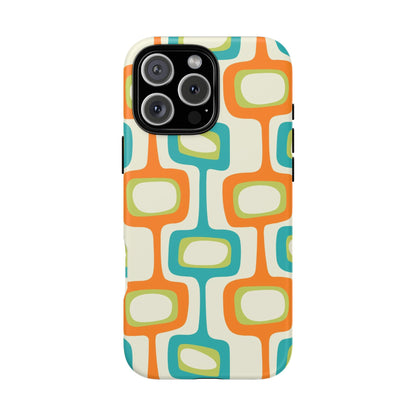 Mid Century Modern Groovy Googie Design, Colorful Smart Phone Tough Cases