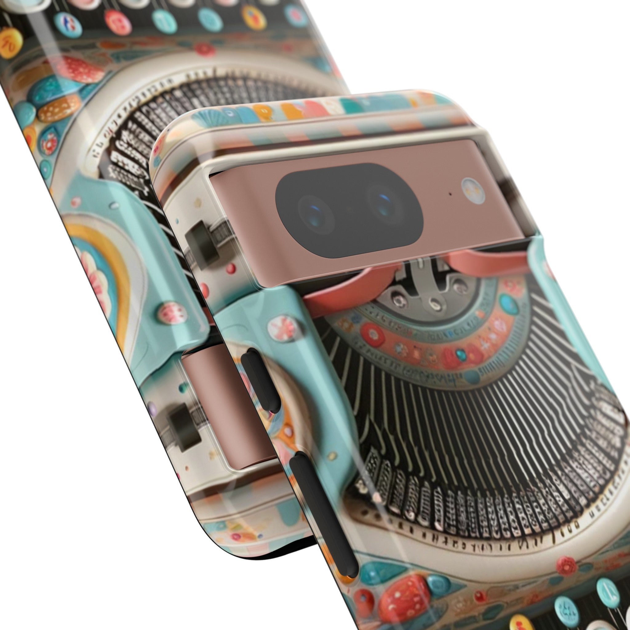 Retro Typewriter Mid Mod Kitschy  Quirky Fun Smart Phone, Tough Cases