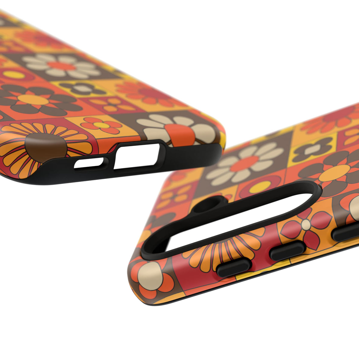 Retro 70s Mid Mod Floral Phone Case | Tough Cases for Flower Lovers