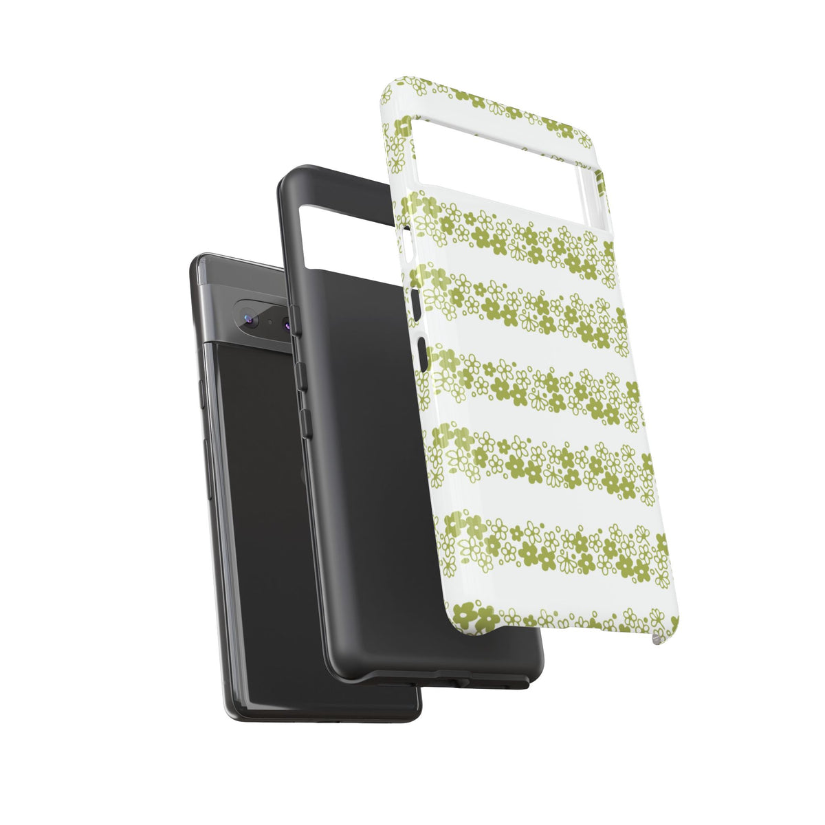 Pyrex Crazy Daisy Spring BlossonFloral Phone Case: Tough Cases with Elegant Green Floral Design, Durable Phone Cover
