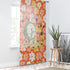 Atomic Groovy Cat, Vibrant Floral Sheer Window Curtain - Retro Design - Mid Century Modern Gal