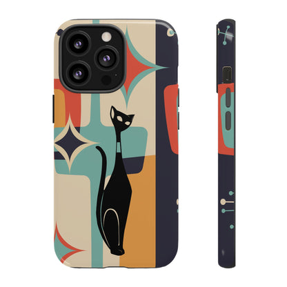 Atomic Cat, Sexton Cat, Mid Mod, Retro Geometric, Starburst Tough Phone Cases