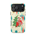 Christmas Phone Case, Festive Phone Cover, Holiday Gift, Cute Phone Protector, Vintage Style Christmas Decor