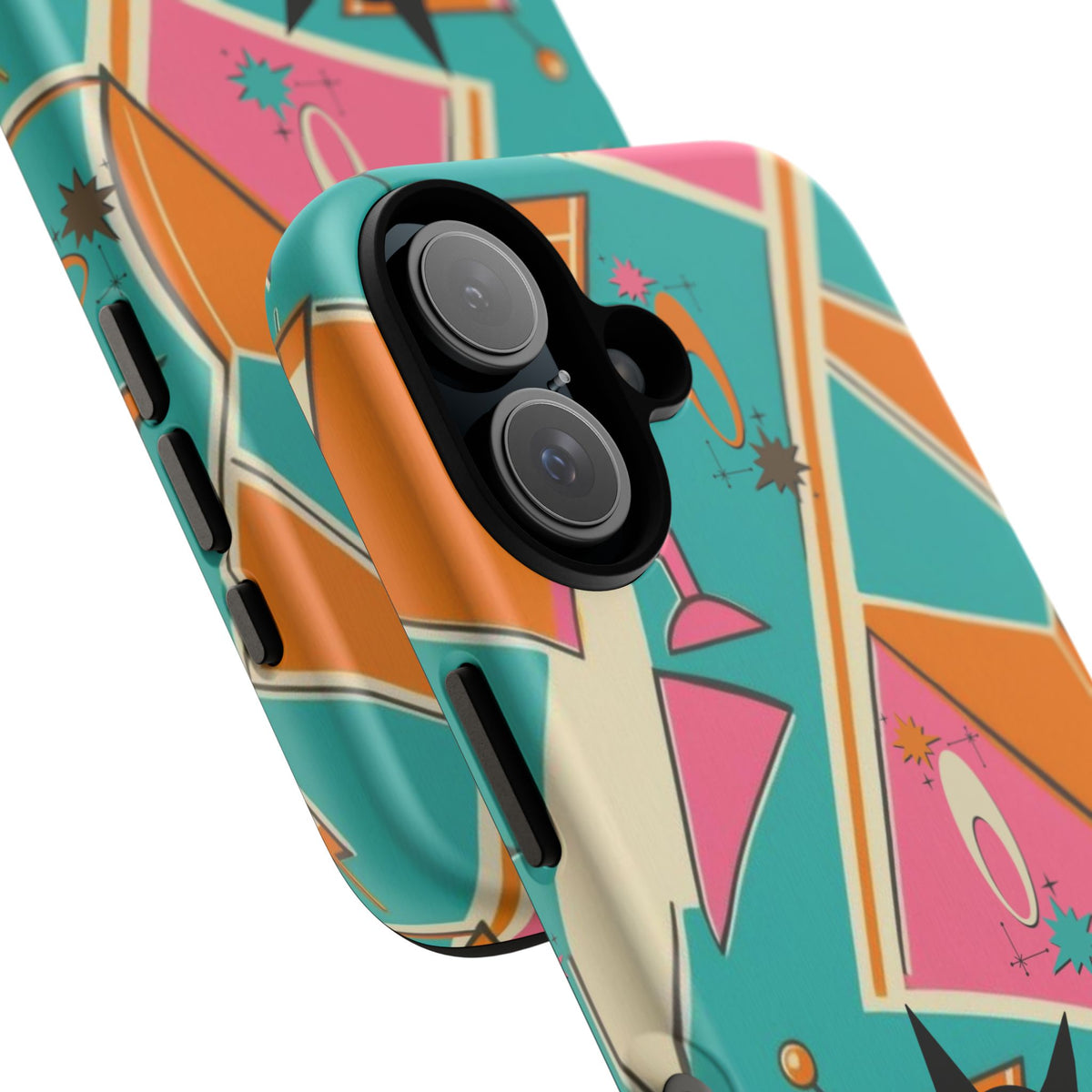 Atomic Cat Mid Mod Retro Cat Phone Case - Tough Cases for Stylish Cat Lovers