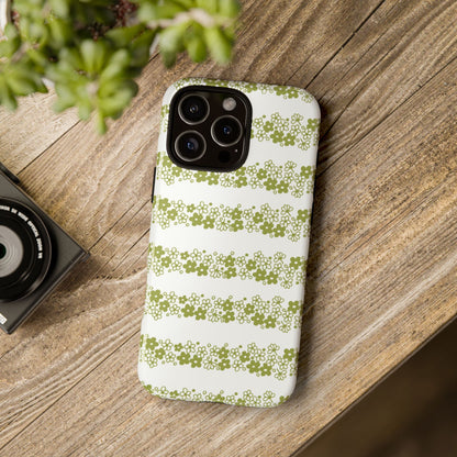 Pyrex Crazy Daisy Spring BlossonFloral Phone Case: Tough Cases with Elegant Green Floral Design, Durable Phone Cover
