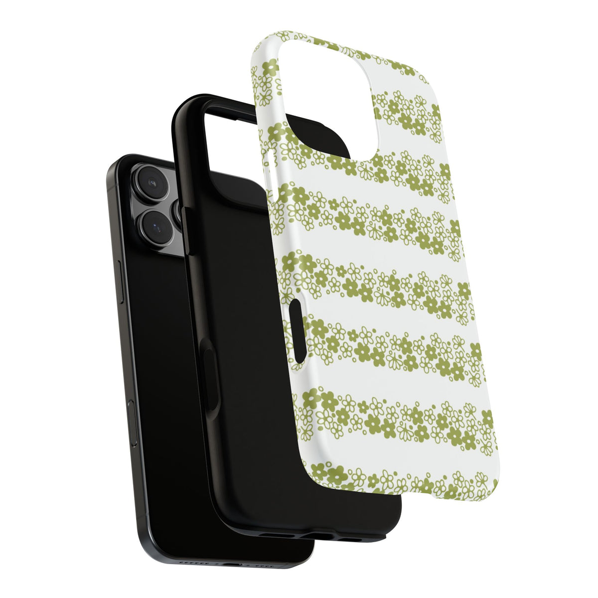 Pyrex Crazy Daisy Spring BlossonFloral Phone Case: Tough Cases with Elegant Green Floral Design, Durable Phone Cover