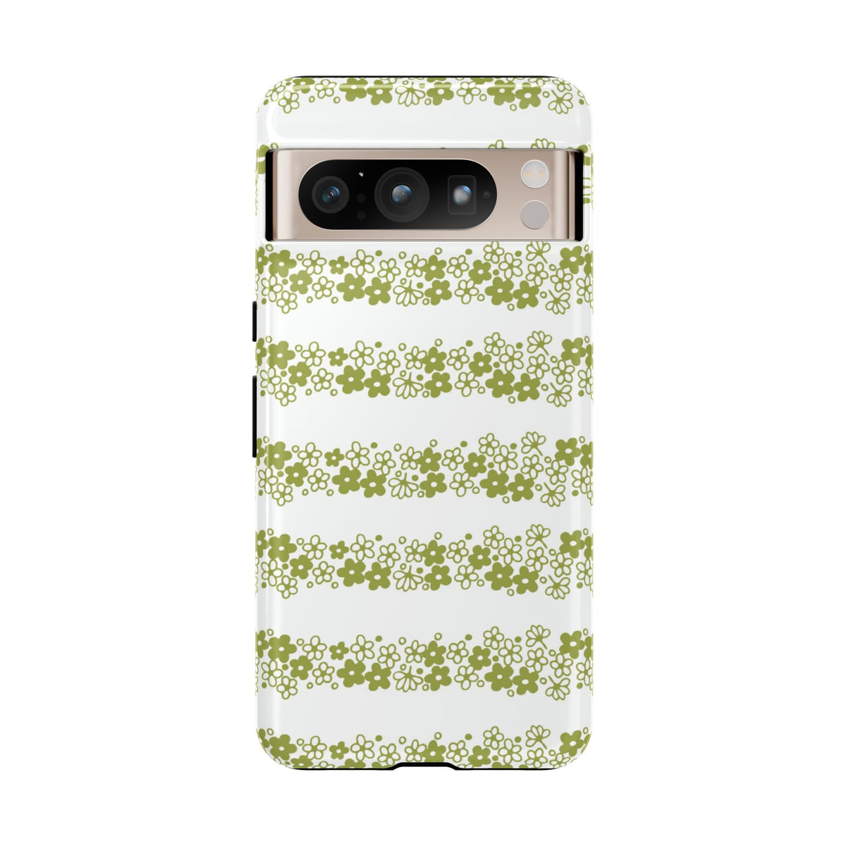 Pyrex Crazy Daisy Spring BlossonFloral Phone Case: Tough Cases with Elegant Green Floral Design, Durable Phone Cover