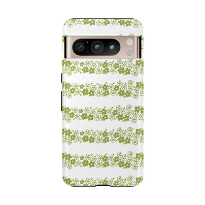 Pyrex Crazy Daisy Spring BlossonFloral Phone Case: Tough Cases with Elegant Green Floral Design, Durable Phone Cover