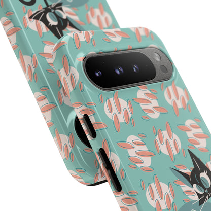 Atomic Cat, Mid Century Modern Funky Fun Smart Phone Tough Phone Cases