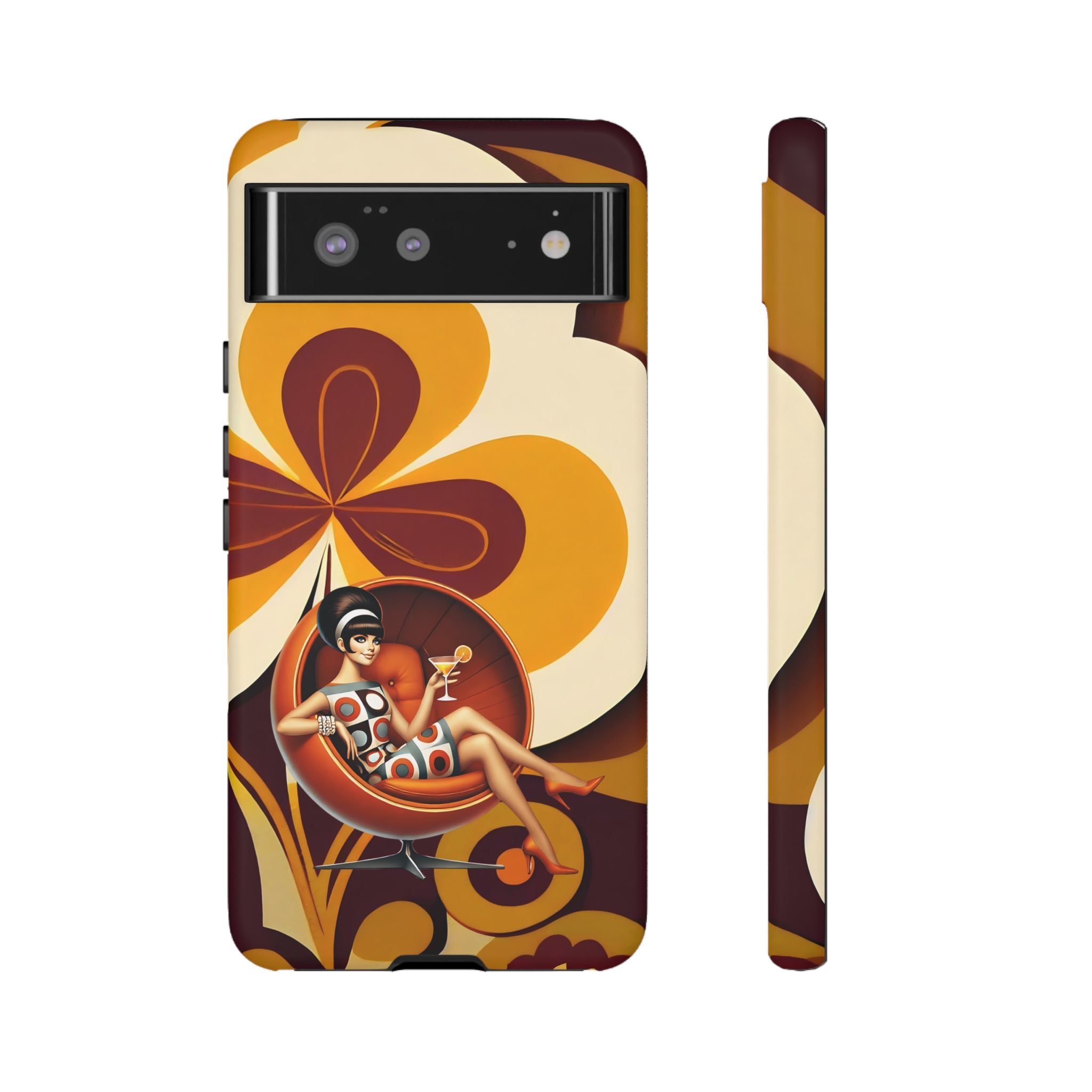 Groovy Mod 60s Retro Flower Power Phone Cases