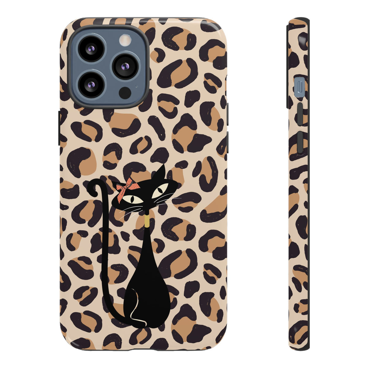 Mid Century Modern 50s Leopard Print, Atomic Cat, Mid Mod Tough Cases - Mid Century Modern Gal