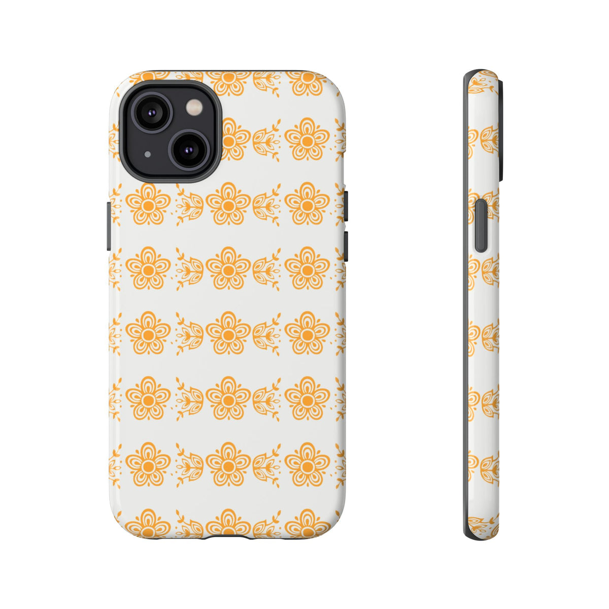 Pyrex Golden Butterfly Floral Phone Case, Tough Cases for Stylish Protection, Gift for Her, Durable, Trendy Floral Design, Cell Phone Cover - Mid Century Modern Gal