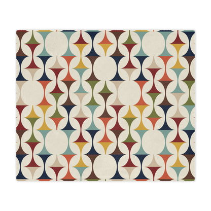 Scandinavian Designed, Mid Century Modern, Minky Throw Blanket - Mid Century Modern Gal