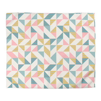 Mid Century Modern Geometric Retro Duvet Cover - Modern and Colorful Bedding - Mid Century Modern Gal