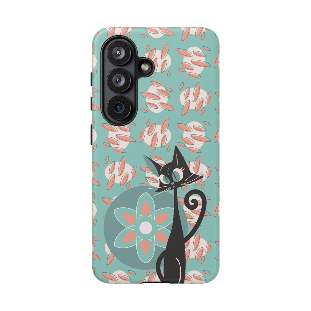 Atomic Cat, Mid Century Modern Funky Fun Smart Phone Tough Phone Cases