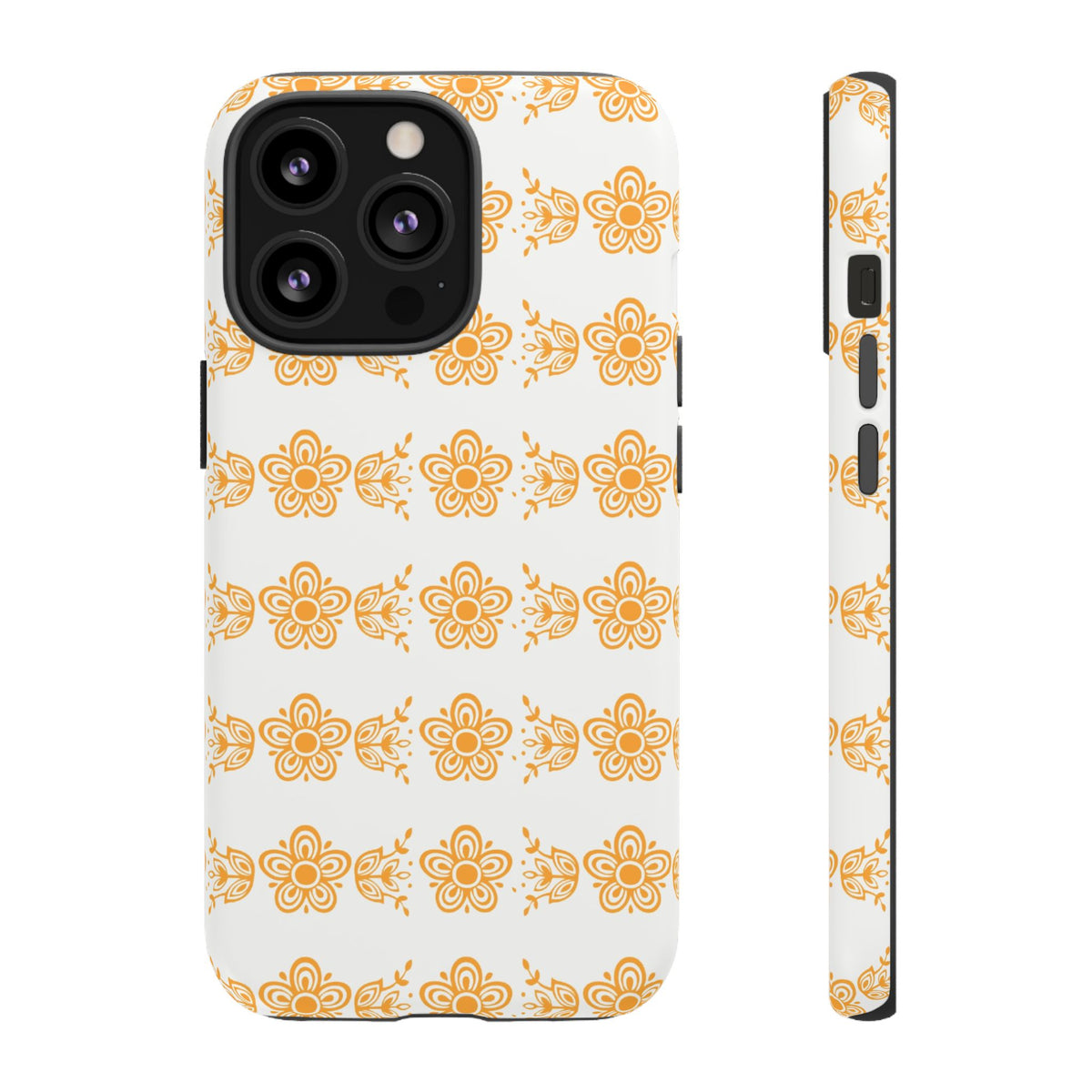 Pyrex Golden Butterfly Floral Phone Case, Tough Cases for Stylish Protection, Gift for Her, Durable, Trendy Floral Design, Cell Phone Cover