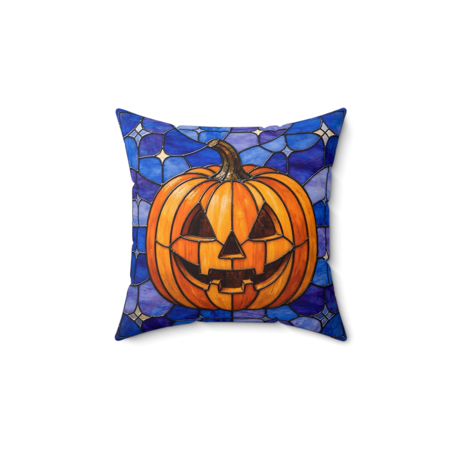 Halloween Stained Glass Style Jack-o&