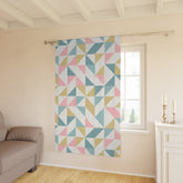 Mid Century Modern Geometric Window Curtain – Stylish Home Decor Piece - Mid Century Modern Gal