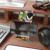 Frankenstein & Bride Mobile Display Stand - Cute Retro Phone Holder - Mid Century Modern Gal