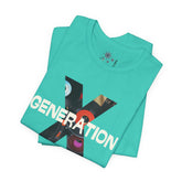 Generation X Retro Tee, Raised On Hose Water And Neglect Unisex Jersey Short Sleeve Tee - Mid Century Modern Gal