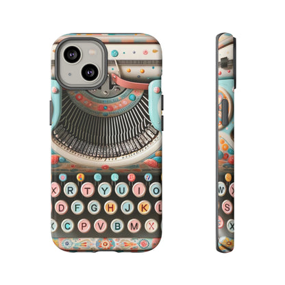 Retro Typewriter Mid Mod Kitschy  Quirky Fun Smart Phone, Tough Cases