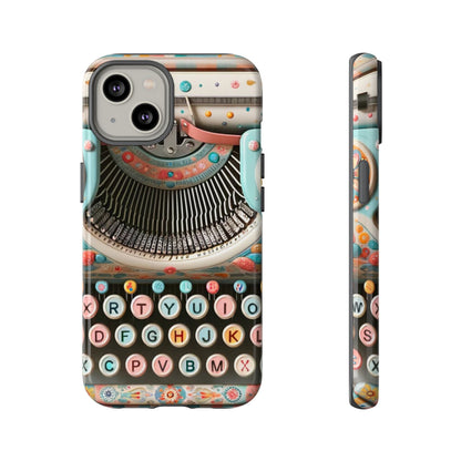 Retro Typewriter Mid Mod Kitschy  Quirky Fun Smart Phone, Tough Cases