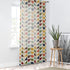 Modern Danish, Scandinavian Flower Design, Minimalist, Mid Century Modern Custom Curtains, Green, Yellow, Orange, Aqua Blue, Retro Mod Sheer Curtain - Mid Century Modern Gal