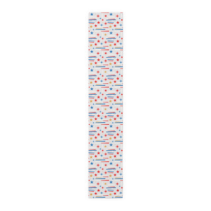 Mid Century Modern 4th of July Stars Holiday Table Runner - Mid Century Modern Gal