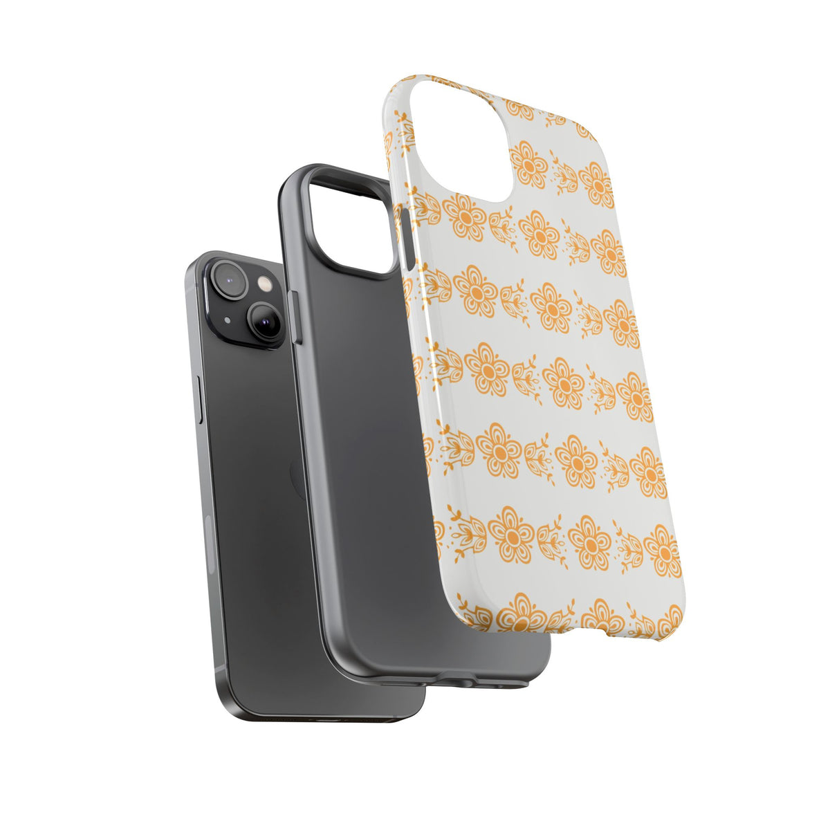Pyrex Golden Butterfly Floral Phone Case, Tough Cases for Stylish Protection, Gift for Her, Durable, Trendy Floral Design, Cell Phone Cover