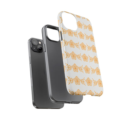 Pyrex Golden Butterfly Floral Phone Case, Tough Cases for Stylish Protection, Gift for Her, Durable, Trendy Floral Design, Cell Phone Cover