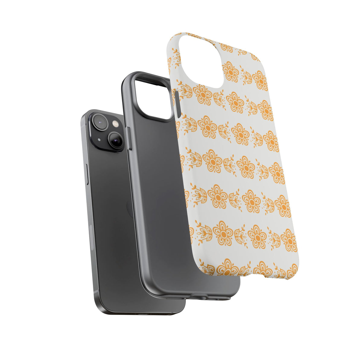 Pyrex Golden Butterfly Floral Phone Case, Tough Cases for Stylish Protection, Gift for Her, Durable, Trendy Floral Design, Cell Phone Cover