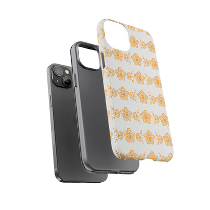 Pyrex Golden Butterfly Floral Phone Case, Tough Cases for Stylish Protection, Gift for Her, Durable, Trendy Floral Design, Cell Phone Cover