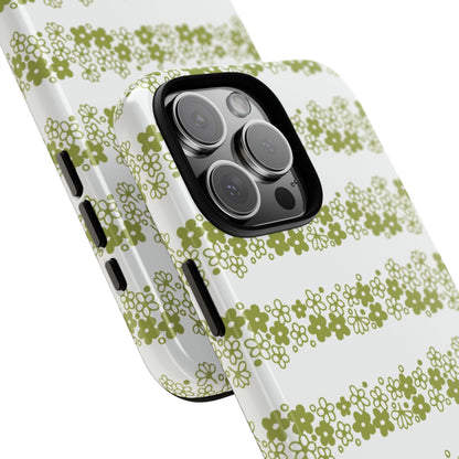 Pyrex Crazy Daisy Spring BlossonFloral Phone Case: Tough Cases with Elegant Green Floral Design, Durable Phone Cover