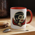 Vampire Dracula Girl Halloween Goth Horror Buff MCM Accent Coffee Mug - Mid Century Modern Gal
