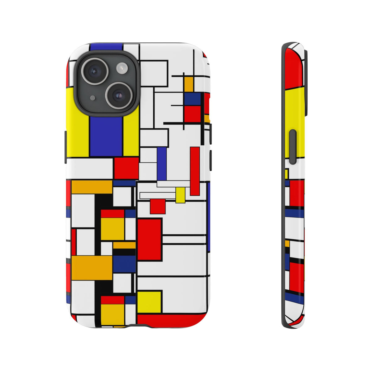 Retro Mod Mondrian, Mid Century Modern Style Tough Phone Case