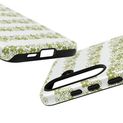 Pyrex Crazy Daisy Spring BlossonFloral Phone Case: Tough Cases with Elegant Green Floral Design, Durable Phone Cover