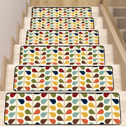 Mid Century Modern Scandinavian Designed Non Slip Carpet for Stairs Treads