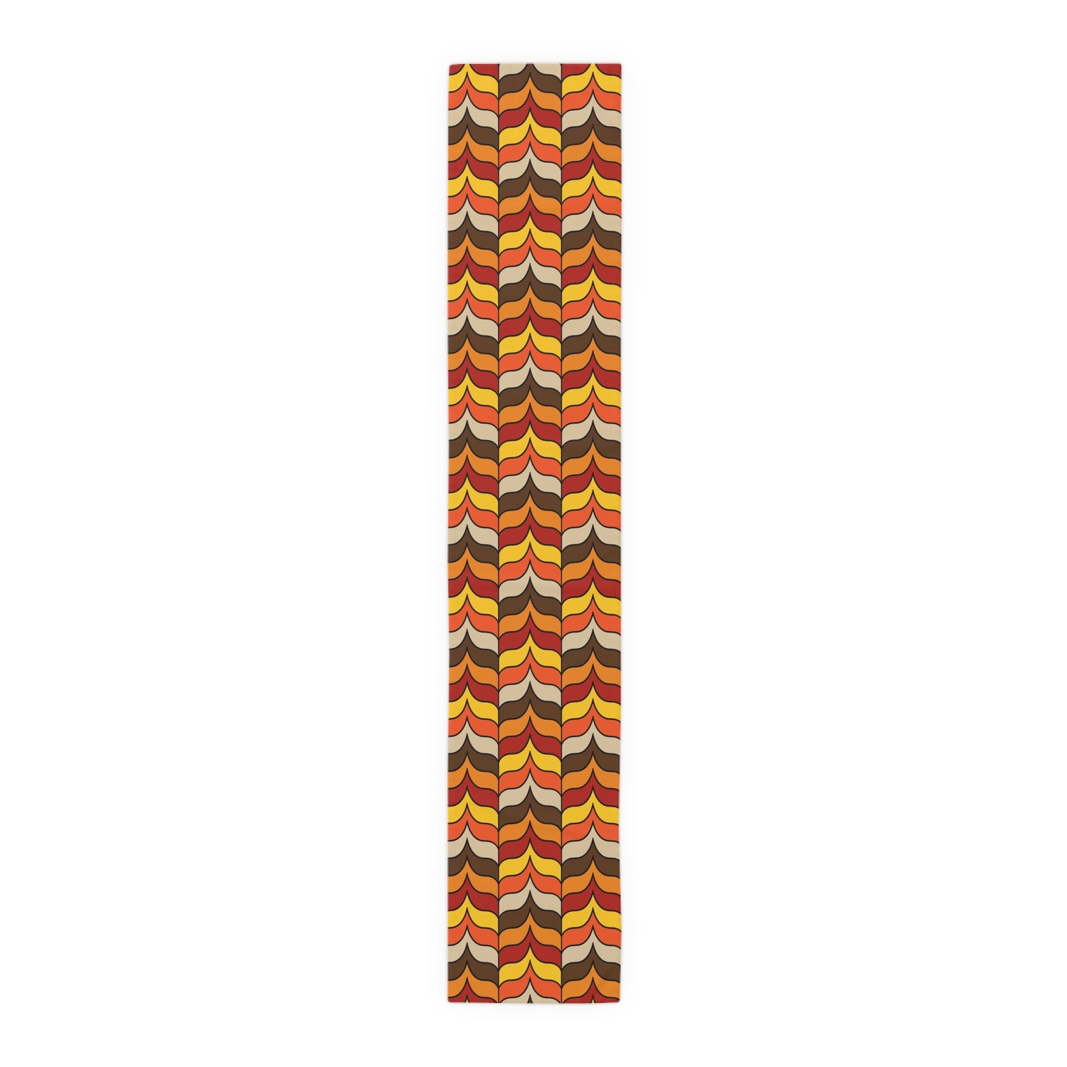 Retro Scandinavian Designed Mid Mod Colorful Geometric Table Runner - Mid Century Modern Gal