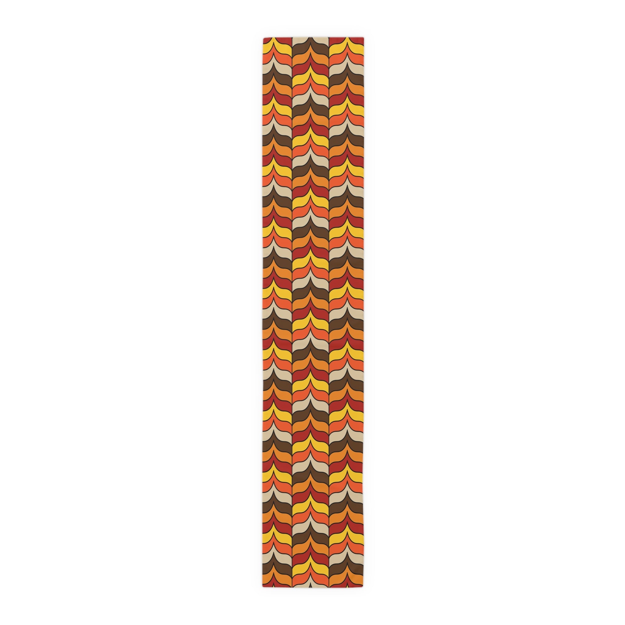 Retro Scandinavian Designed Mid Mod Colorful Geometric Table Runner - Mid Century Modern Gal