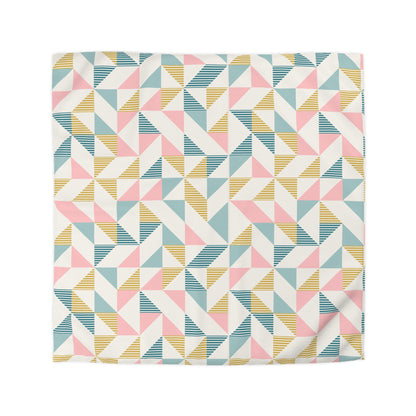 Mid Century Modern Geometric Retro Duvet Cover - Modern and Colorful Bedding - Mid Century Modern Gal