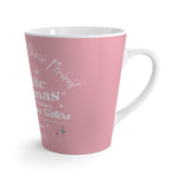 Wallace And Davis, Kitschy 50s Christmas Pink Latte Mug - Mid Century Modern Gal