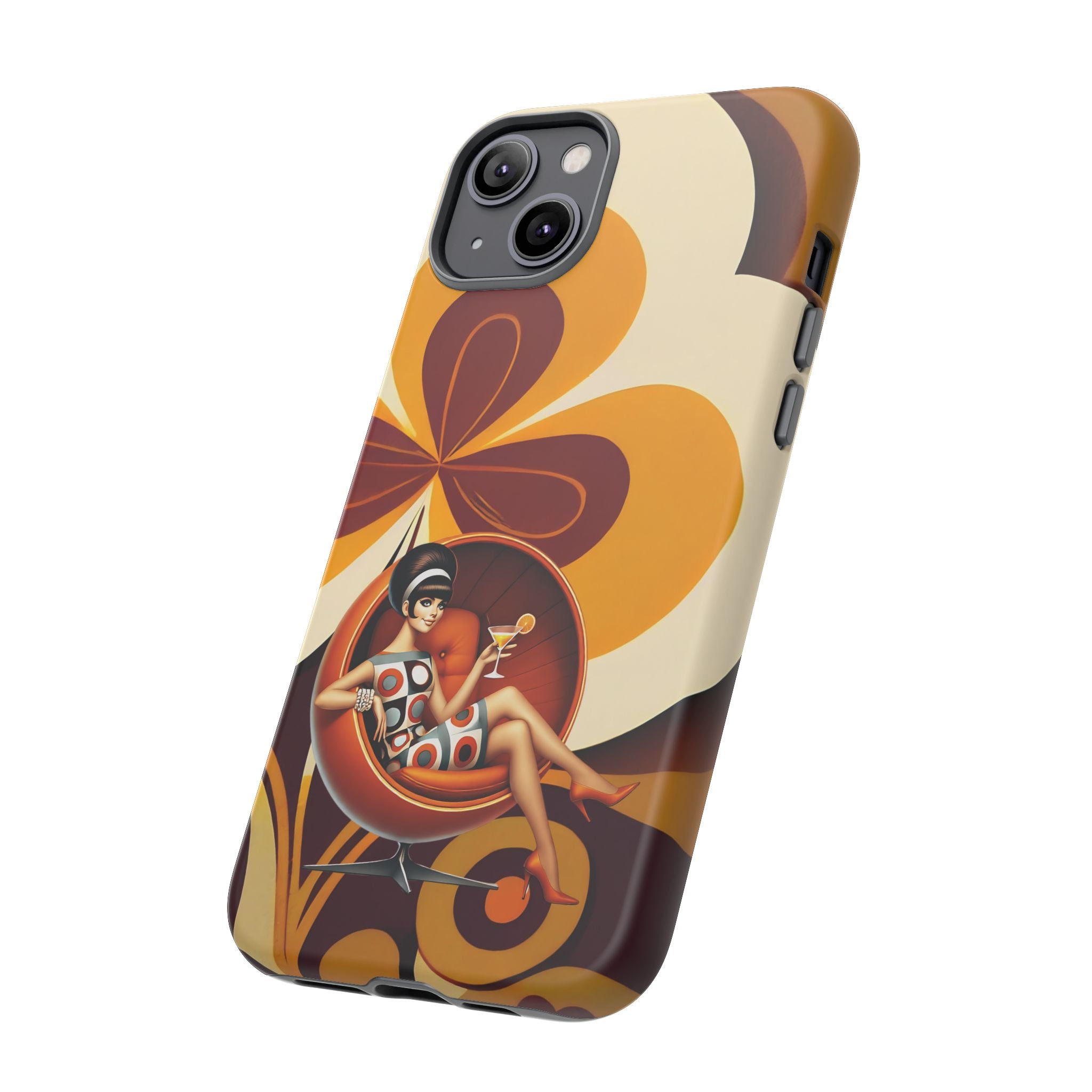 Groovy Mod 60s Retro Flower Power Phone Cases