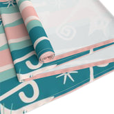 Kitschy Cat Cafe Aqua, Pink Bespoke Home Decor,  Mid Century Modern Table Runner - Mid Century Modern Gal