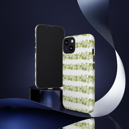 Pyrex Crazy Daisy Spring BlossonFloral Phone Case: Tough Cases with Elegant Green Floral Design, Durable Phone Cover