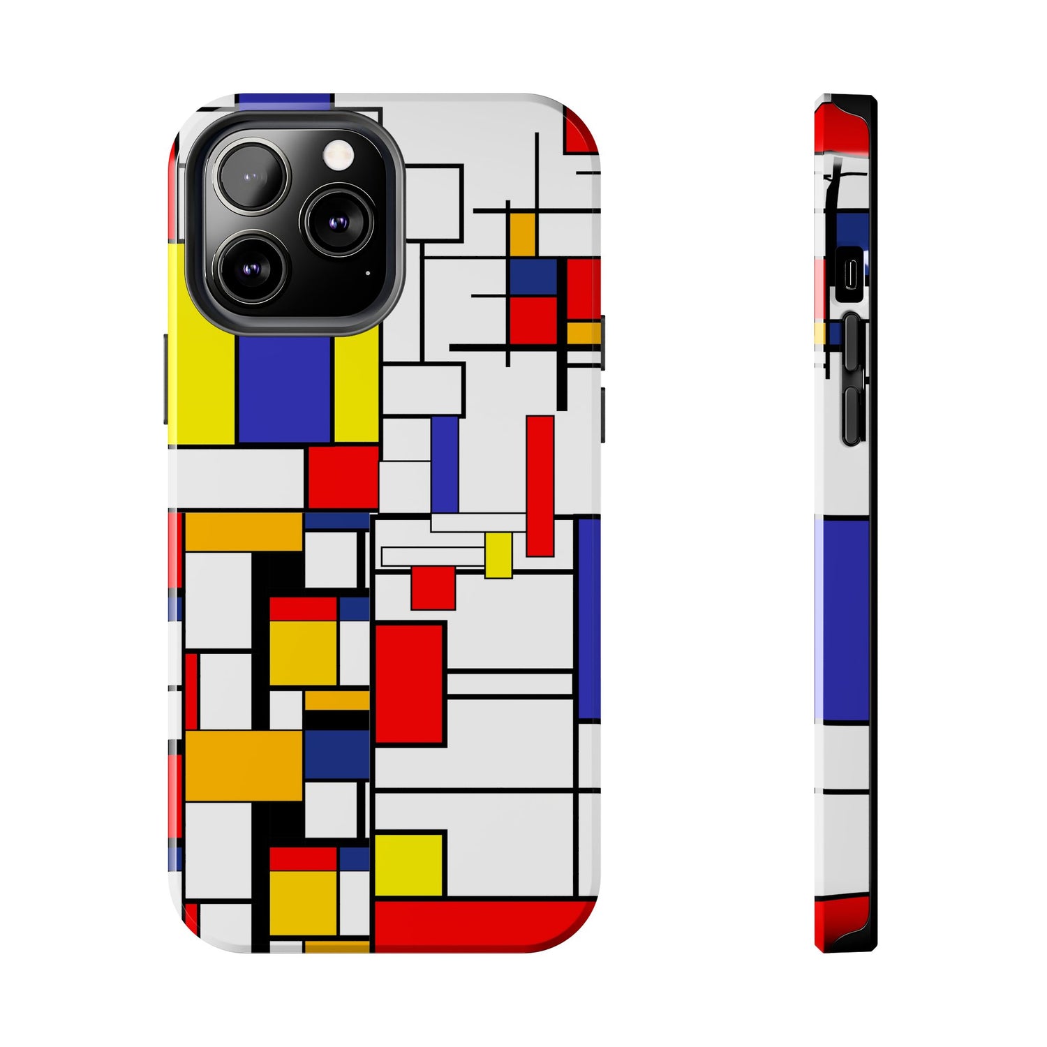 Retro Mod Mondrian, Mid Century Modern Style Tough Phone Case