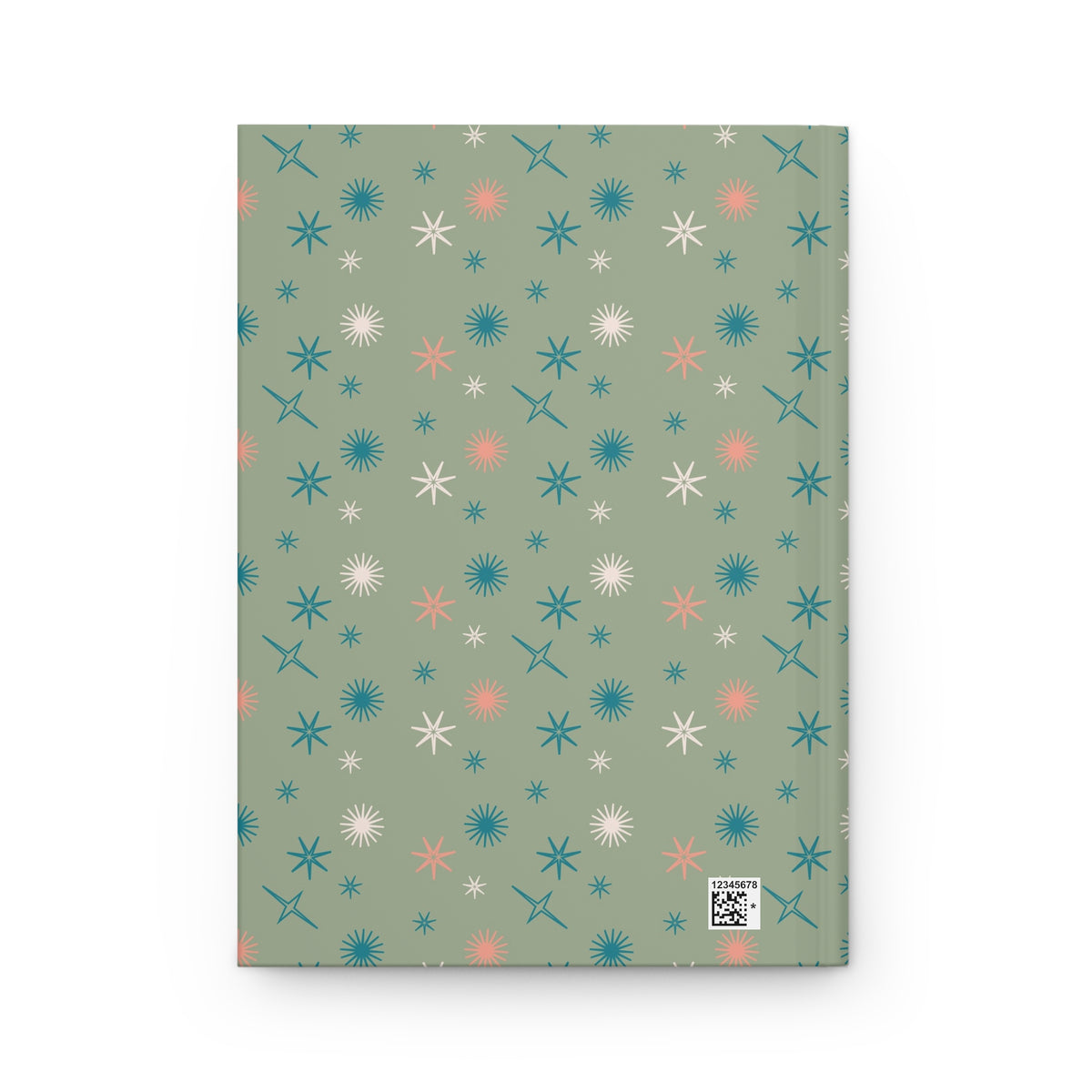 Atomic Cat Mid Century Modern Office Notebook, Starburst Kitschy Hardcover Journal - Mid Century Modern Gal