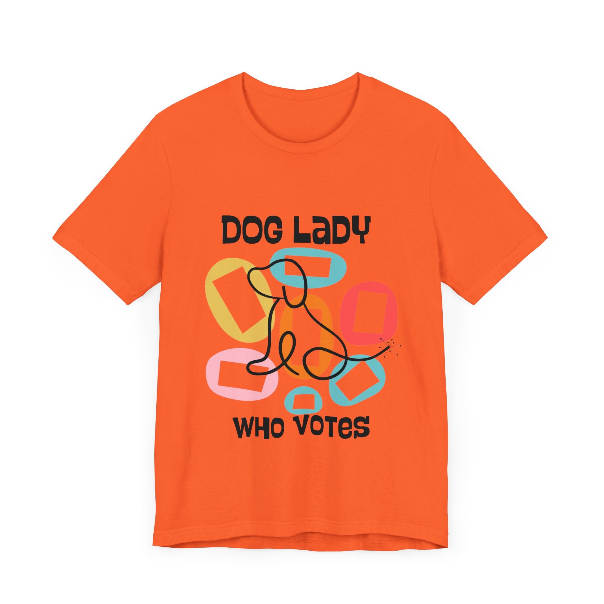 Dog Lady Who Votes Mid Century Modern Style