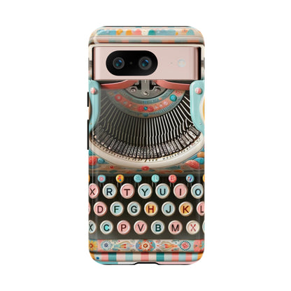 Retro Typewriter Mid Mod Kitschy  Quirky Fun Smart Phone, Tough Cases